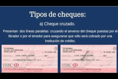 tipos de cheque bancario