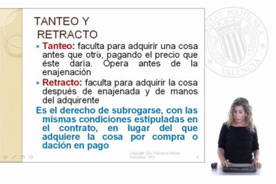 que es el derecho de retracto y diferencias con el derecho de tanteo