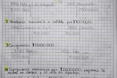 cuentas contables con ejemplos y ejercicios para practicar