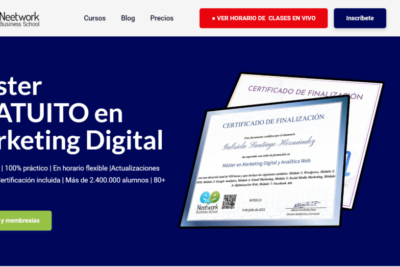 neetwork business school imparte un master en marketing digital totalmente gratis