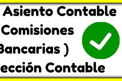 como contabilizar comisiones bancarias