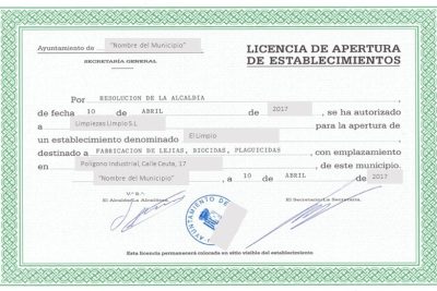 cuales son las actividades exentas de disponer de licencia de apertura