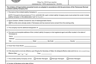 licencias y permisos para abrir una empresa en tennessee
