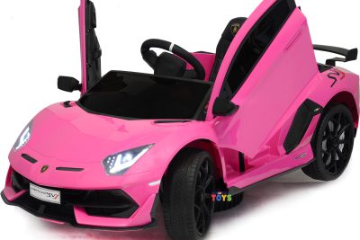 5 coches de bateria para ninos y ninas en color rosa