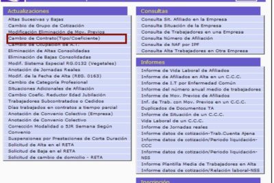claves de grupos de cotizacion sistema red