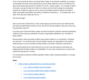 debe y haber en 7 puntos esenciales con ejemplos